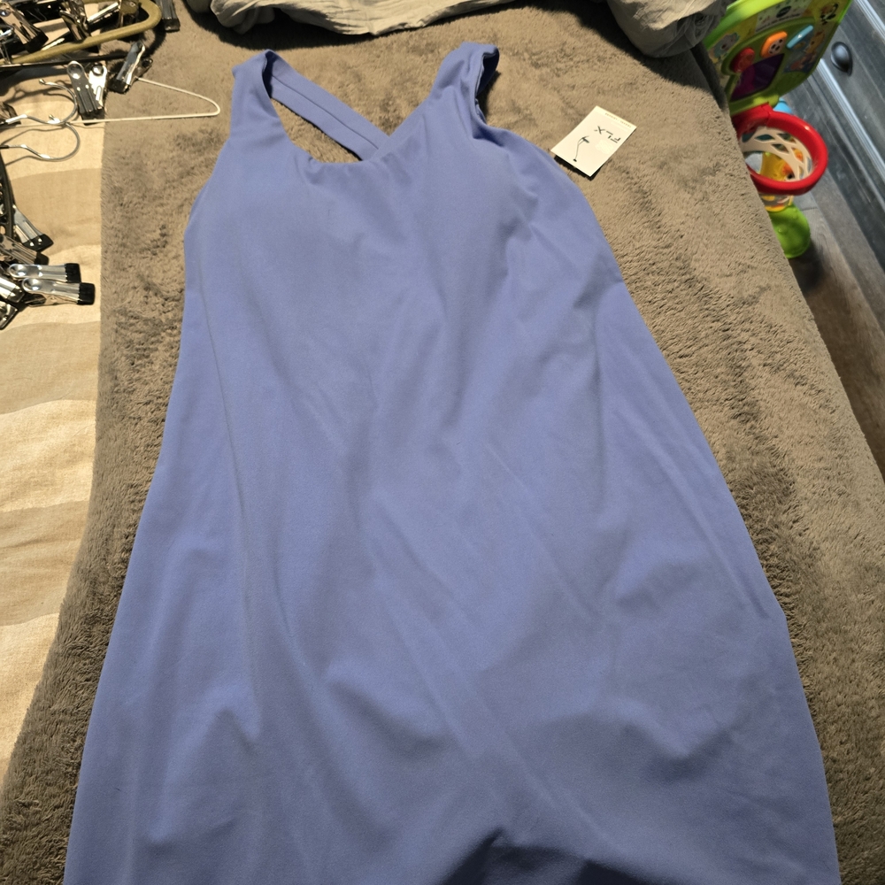 Blue Sleeveless Halter Sheath Dress